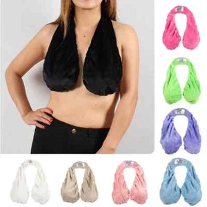 Towels, bras, bath towels, hanging necks, wrapping breasts, large breasts - Picture 1 of 20