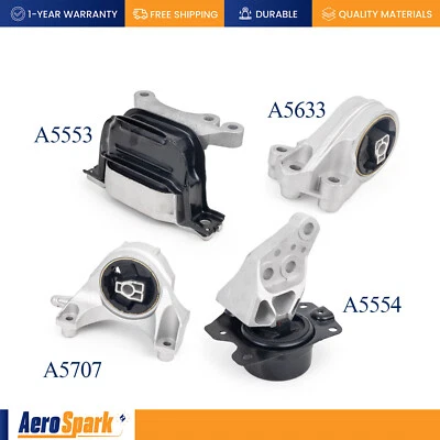 Montaje de motor y transmisión de 4 piezas para Chevrolet Equinox 2010-2012 3,0 L automático Foto 1 de 4