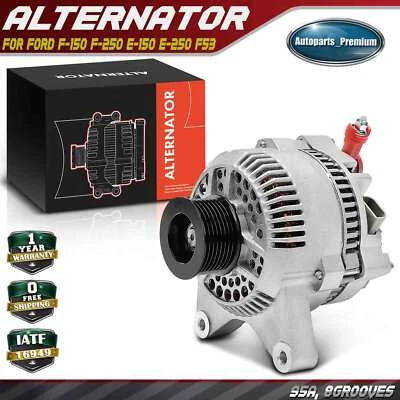 Alternator for Ford E-150 E-250 E-350 Club Wagon E-450 Super Duty F-150 F-250 - Image 1 of 4