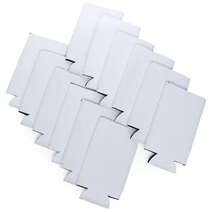 15PCS Blank Can Sleeves 12oz Sublimation Neoprene Skinny Can Coolers - Picture 1 of 4