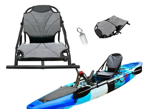 Asiento de kayak ligero plegable marino Pactrade (correas negras, gris textileno) - Imagen 1 de 7