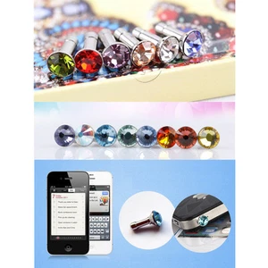 3PCS Casque Anti-Poussière Dock Cover 3,5mm Écouteur Jack Prise Cap Cristal Bijoux - Photo 1 sur 1