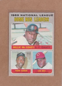 1970 O PEE CHEE BASEBALL LEADER #65 WILLIE MCCOVEY HANK AARON LEE MAY EX * A41502 - Bild 1 von 1