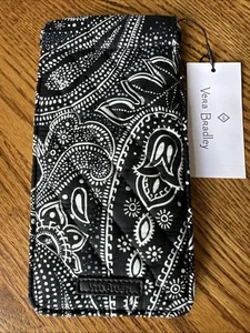 Vera Bradley Sunglass Sleeve Brillenetui Stellar Paisley schwarz weiß NEU - Bild 1 von 4