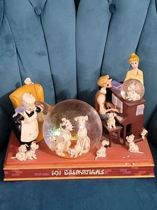 Rare HTF Disney 101 Dalmatians Family Time Musical Snow Globe ~ Please Read - Picture 1 of 6