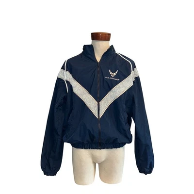 US Air Force PTU Jacket | Skilcraft Nylon Windbreaker | Reflective Stripes | M - Image 1 of 4