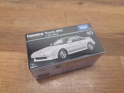 TAKARA TOMY TOMICA PREMIUM #40 Toyota MR2 AW11 DIECAST MODEL CAR White Sealed - Image 1 of 3