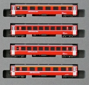 KATO K10-1414 Escala N Set Cuatro Coches Rhatische Bahn EW I Color Rojo - Imagen 1 de 2