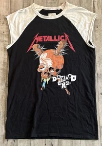 FOG METALLICA T-shirt DAMAGE INC. Fear Of God (M)* Sleeveless Tour Shirt Black - Picture 1 of 7