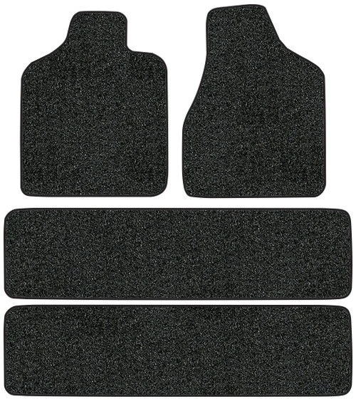 Tapetes de assoalho 1996-2000 Plymouth Grand Voyager - 4 peças Cutpile|2 peças Frt, 2 peças Rr Runners - Imagem 1 de 2