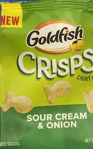 Pepperidge Farm Goldfish Light & Airy Baked Crisps SOUR CREAM & ONION 6.25oz Bag - Picture 1 of 2