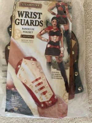Steampunk Wrist Guards Forum Novelties Adult Size NIP Halloween Theatre Play - Image 1 of 4