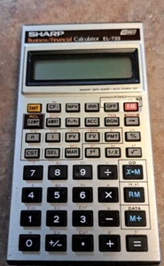 Used Sharp EL-733 Calulator - Picture 1 of 8