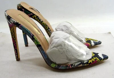 LILIANA TRANSPARENTE 4.5” Tacón de aguja sin cordones punta abierta Mujer Talla 5.5 Foto 1 de 4