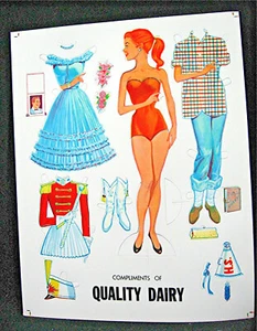Vintage Qualität Milchpapier High School Puppe Karte intakt alt unbenutzt Ladenbestand - Bild 1 von 1