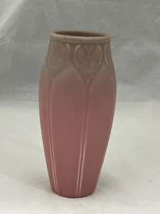 Rookwood Production Pottery Arts & Crafts Pink & Green 7 in Vase 1934 Shape 2373 - Picture 1 of 5