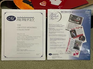 New CREATIVE MEMORIES 2 pks 8x10 white Refill Ruled Pages Fits 12x12 OLD STYLEs - Picture 1 of 3