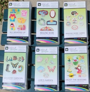 Cricut Imagine Cartridges Lot Of 6 Link Status Unknown - Picture 1 of 13