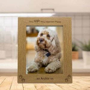 Bilderrahmen mit Gravur für Hundebesitzer | Personalisierter Hunde Bilderrahmen | Haustier - Bild 1 von 3