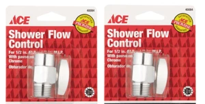 2 pack Shower Flow Control Valves Shower Head Shut-Off Valve Solid Brass - Picture 1 of 1