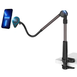 Mag Safe Gooseneck Phone Holder, Phone Mount for Bed/Desk, Flexible Lazy Long... - Photo 1 sur 8