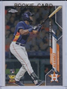 YORDAN ALVAREZ ROOKIE CARD Topps CHROME $$ RC Baseball 2020 Houston Astros MINT! - Imagen 1 de 2