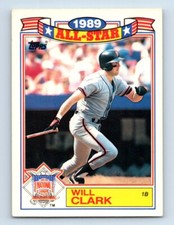1990 Topps Glossy All-Stars Will Clark San Francisco Giants #2