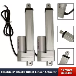 2 Sets Actuator Motor 6 Inch 10mm/s Silent Mode Stroke Linear Actuator DC12V - Picture 1 of 6