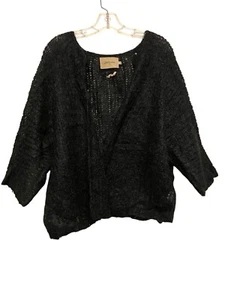 Bellerose maglione cardigan bambino mohair donna taglia small antracite aperto relax - Foto 1 di 9