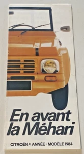 Brochure de vente CITROEN MEHARI - Mai 1983 - Bel Etat. - Imagen 1 de 6