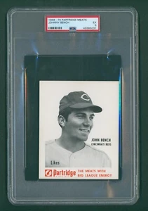 1968-70 Partridge Meats Baseball Card - #BB2 Johnny Bench, PSA 5 EX - Picture 1 of 2