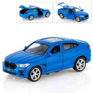 BMW X6 Metal Model Diecast Car Scale, Collectible Toy Cars, Blue, 1/36 - Picture 1 of 6