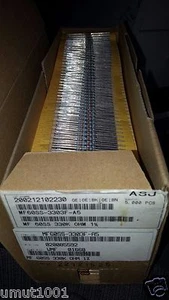 ¡RESISTENCIAS DE AUDIO DE PELÍCULA METÁLICA DE ALTA GAMA ASJ ALEMANIA MF60SS 330K 1 % 0,6 W 100 un. NOS! - Imagen 1 de 1