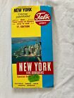 Vintage (1991) New York City Falkplan Patented Folding Map.   So Easy To Use!