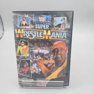 WWF Super WrestleMania (Sega Genesis, 1992) Game and Case - Image 1 of 3