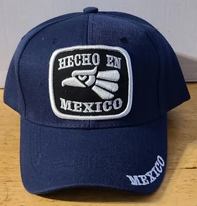 HECHO EN MEXICO MEXICAN EAGLE BASEBALL CAP ( DARK BLUE ) - Picture 1 of 3