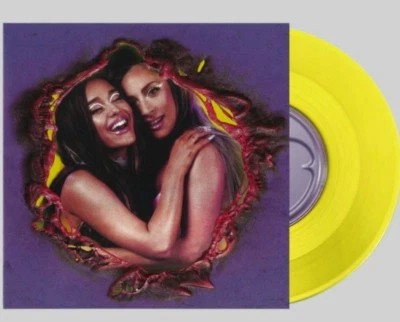 Lady Gaga With Ariana Grande – Rain On Me Yellow Coloured 7" Vinyl Single - NEW - Image 1 of 3