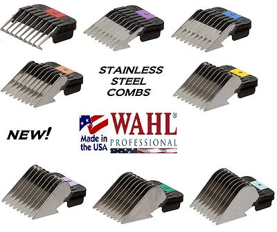 WAHL STAINLESS STEEL Attachment GUIDE Blade COMB*Fit Many Andis,Oster Clippers