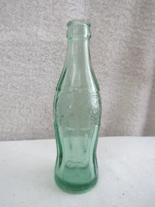 Hobble Skirt Green Glass Embossed Coca Cola Bottle Petersburg VA Pat D-105529 - Picture 1 of 6