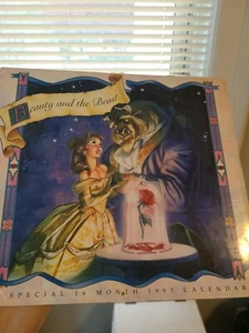 Beauty And the Beast Disney 1993 Calendar Sealed w. Damage please read b5 - Picture 1 of 11