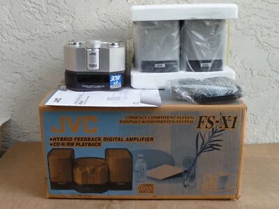 JVC FS X1 Micro Component Stereo System CD AM/FM Boxed Multi Voltage Bluetooth - Image 1 of 4
