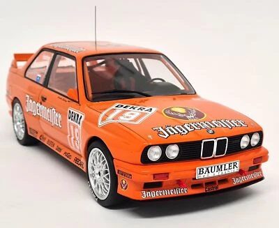 Coche de carreras modelo fundido a presión Ixo 1/18 BMW M3 E30 DTM 1992 #19 Nurburgring A. Hahne Foto 1 de 4