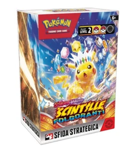 CARTE POKEMON SCINTILLE FOLGORANTI KIT PRERELEASE SFIDA STRATEGICA - ITA NUOVO - Foto 1 di 2