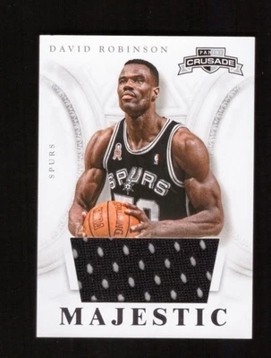 2012-13 Panini Crusade David Robinson Majestic Materials Jersey Spurs - Image 1 of 2