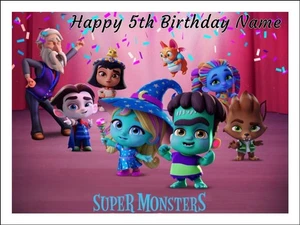 Super Monsters Edible Cake & Cupcake Toppers – Icing Birthday Party Decorations - Picture 1 of 6
