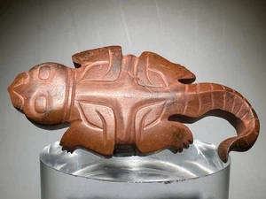 Buen Colgante Chino Shang Dy Antiguo Jade Tallado Lagarto Diseño "Pei" L 6,2 cm - Imagen 1 de 24