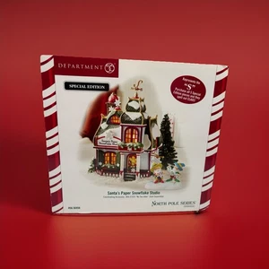 Department 56 Santa's Paper Snowflake Studio. Special Edition #56.56956 - Picture 1 of 23