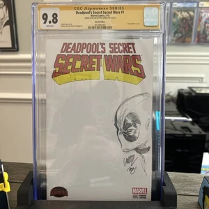 (2015) DEADPOOL'S SECRET SECRET WARS (CGC SS 9.8) SIGNED + REMARK BY PEPE LARRAZ - Picture 1 of 4