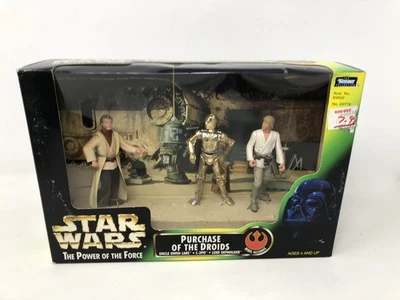 Star Wars Poder de la Fuerza POTF Tarjeta Verde Figura Pack Compra del Droide Foto 1 de 4