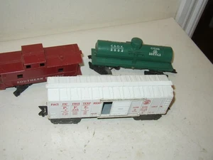 3 Marx Pacific fruit Express 4346 Reefer SP Caboose Cities service 2532 tanker - Picture 1 of 4